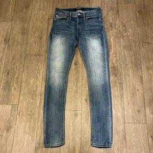 Express Legging Skinny Mid Rise Jeans Women's Size 4 Regular Blue Denim Stretch